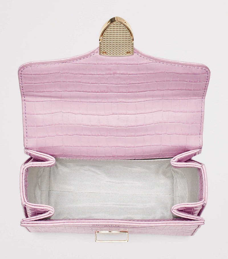 Aspinal of London mini leather Mayfair top-handle bag, imported from the UK