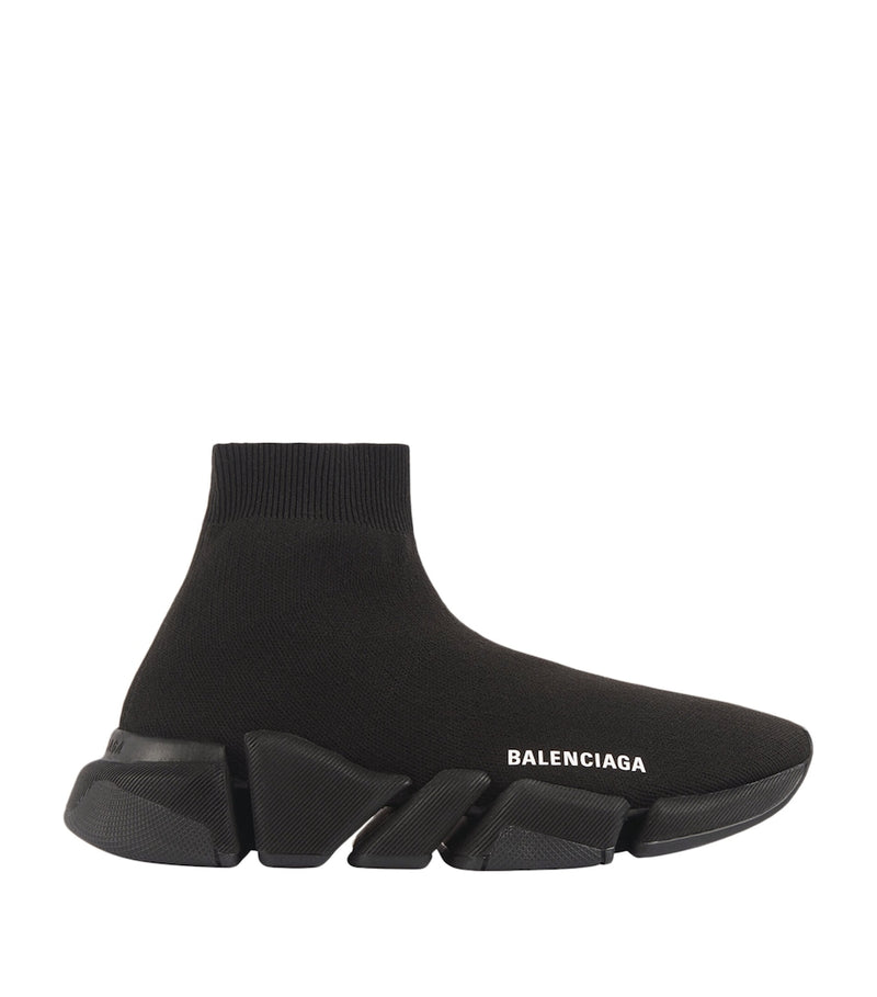 Knitted Sneakers with Ergonomic Sole and Lace-Up Fastening