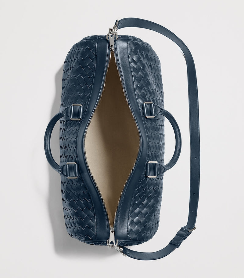 Bottega Veneta Intrecciato leather duffle bag, Italian luxury - British product