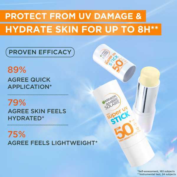 Garnier Ambre Solaire SPF 50+ sun stick 9g - British product