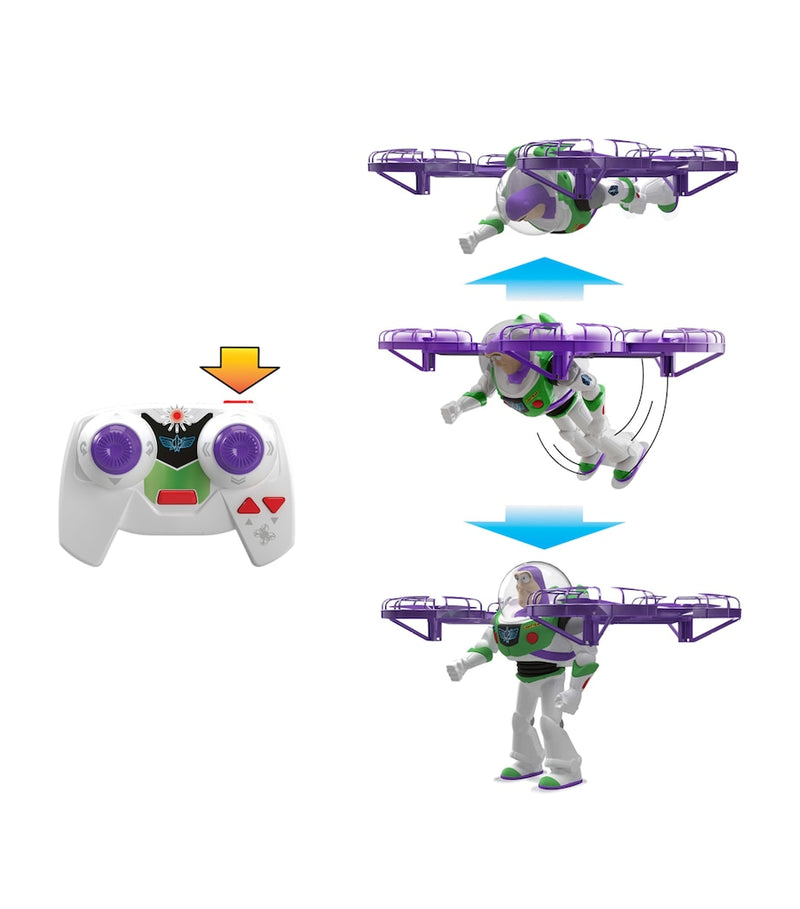 Disney Buzz Lightyear action figure Flight Mode Hi-Tech Edition 12-inch - British product