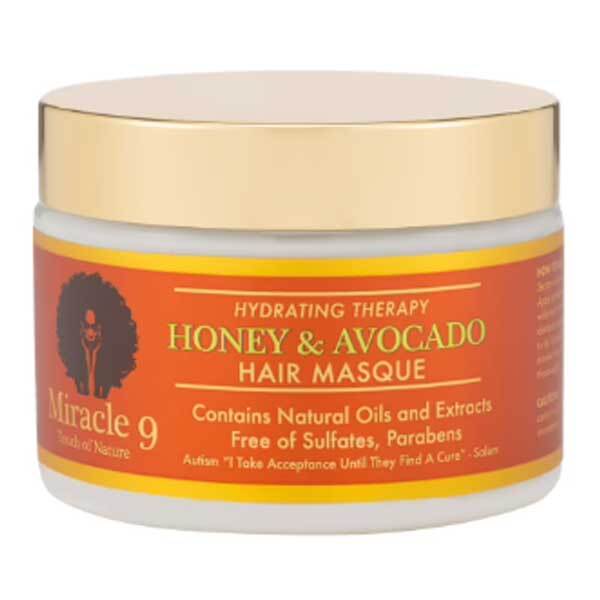 Miracle 9 hair masque honey and avocado, imported from the UK