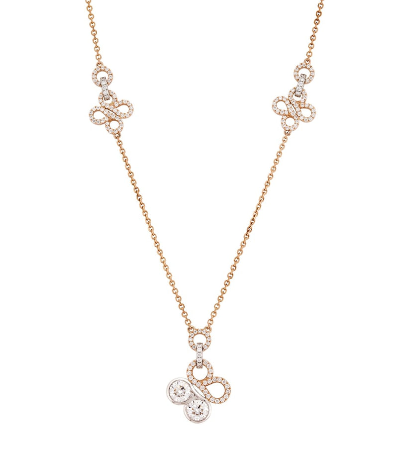 Boodles Be Boodles rose gold diamond necklace - British product