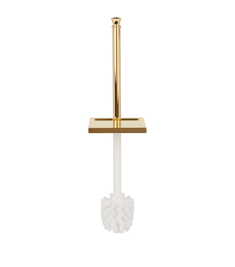 ZODIAC marble toilet brush with gold-tone hardware (British brand)