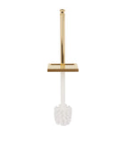 ZODIAC marble toilet brush with gold-tone hardware (British brand)