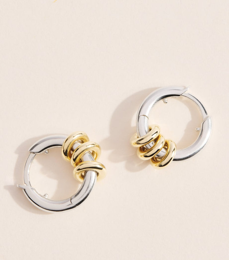 Spinelli Kilcollin hoop earrings sterling silver and yellow gold - British product