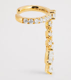 Anita Ko yellow gold diamond fringe ear cuff, UK version