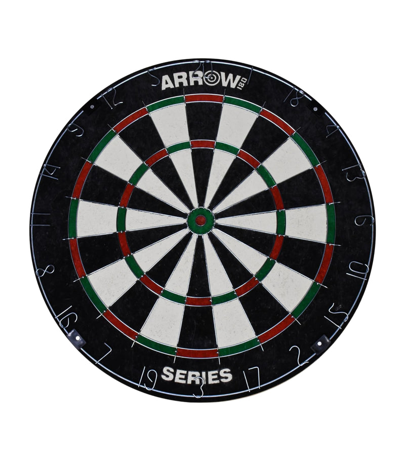 PrecisionPLAY Arrow180 bristle dartboard cabinet set, imported from the UK