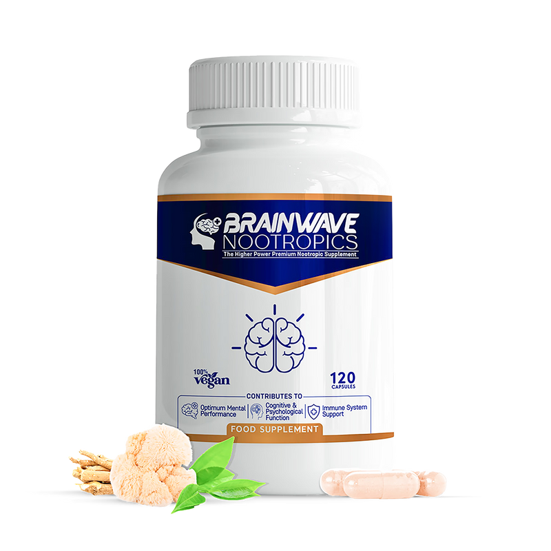Brainwave Nootropics brain supplement complex 120 capsules (British brand)