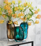 Eichholtz Sianni small glass vase 28cm, imported from the UK
