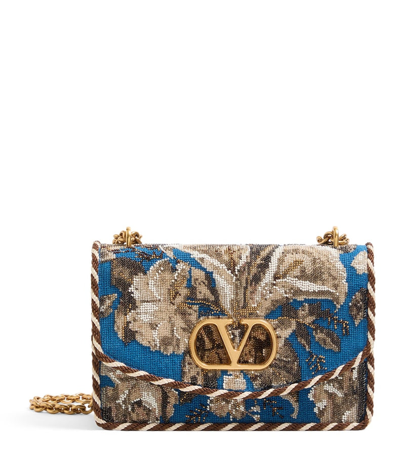 Valentino Garavani silk embellished Vain shoulder bag, UK version