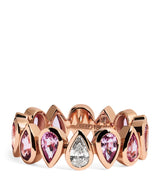Harrods SHAY Rose Gold and Sapphire Eternity Ring- Buy online at McGrocer
