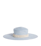 Eleventy hemp sunhat wide brim sequin linen band, imported from the UK