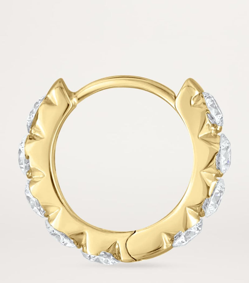 Maria Tash Diamond Eternity Hoop Earring 8mm (British brand)