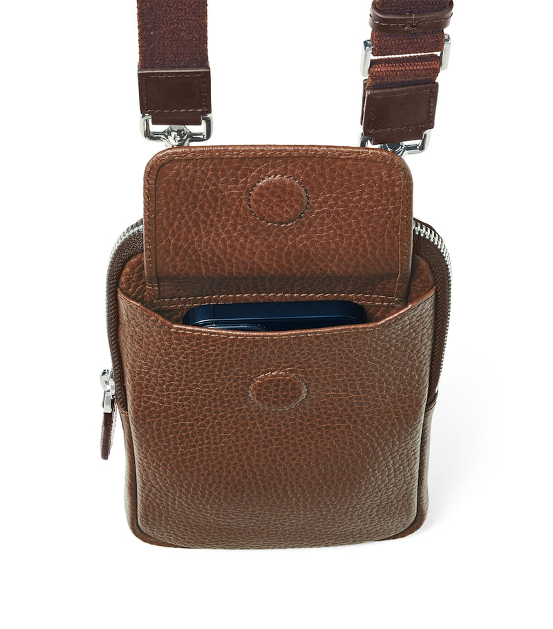 Aspinal of London leather cross-body phone pouch (British brand)