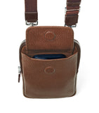Aspinal of London leather cross-body phone pouch (British brand)