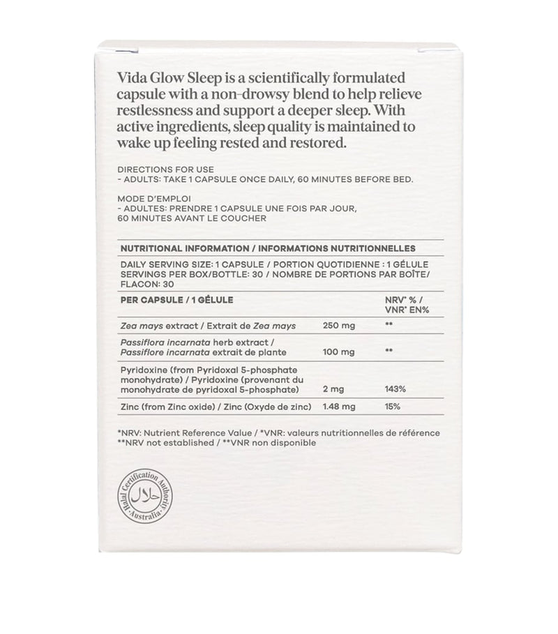 Vida Glow Sleep Capsules 250g (British brand)