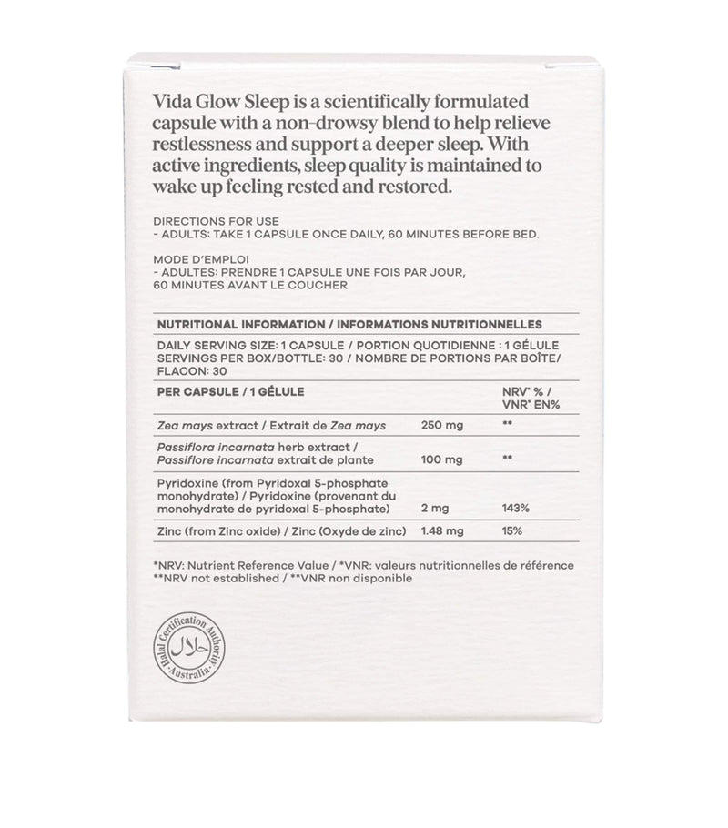 Vida Glow Sleep Capsules 250g (British brand)