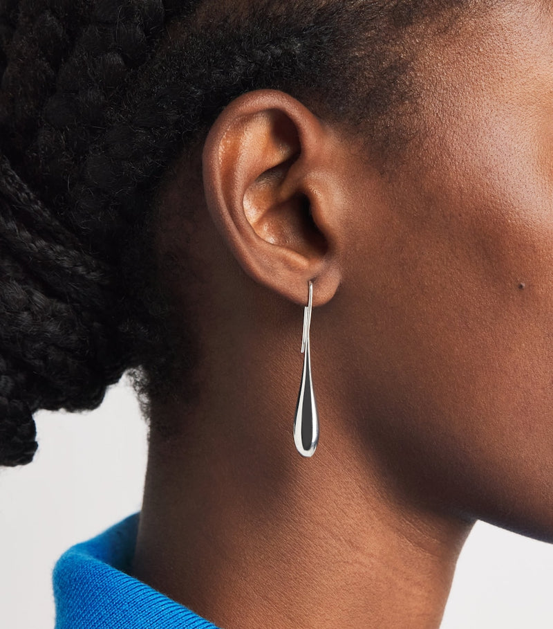 LIÉ STUDIO sterling silver Evelyn earrings 5cm (British brand)