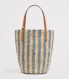 Valentino Garavani straw bucket bag with VLogo, UK version