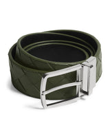 Harrods Bottega Veneta Leather Intrecciato Reversible Belt 3.5cm- Buy online at McGrocer