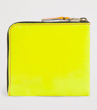 Comme des Garçons Super Fluo small leather wallet, UK version