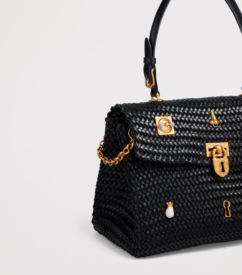 Schiaparelli calfskin bijoux secret top-handle bag, imported from the UK