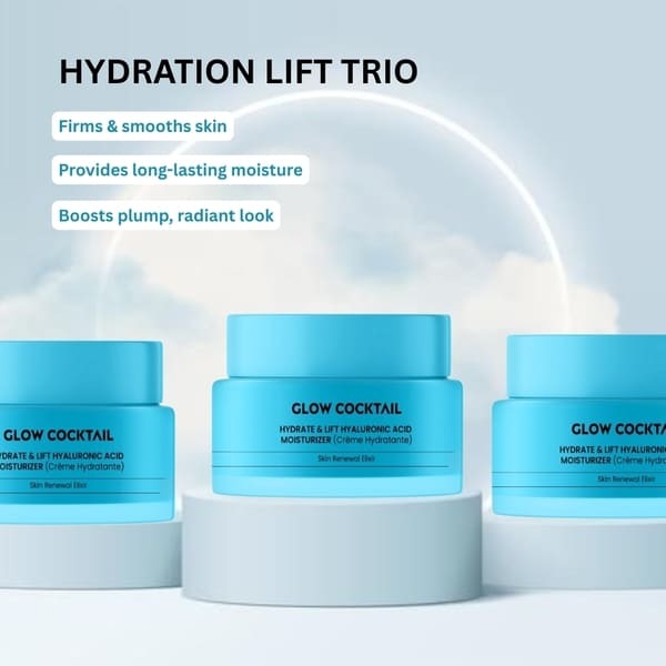 Hydrate & Lift Hyaluronic Acid Moisturizer 50ml 3-pack - British product