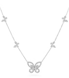 Graff diamond butterfly necklace white gold, imported from the UK