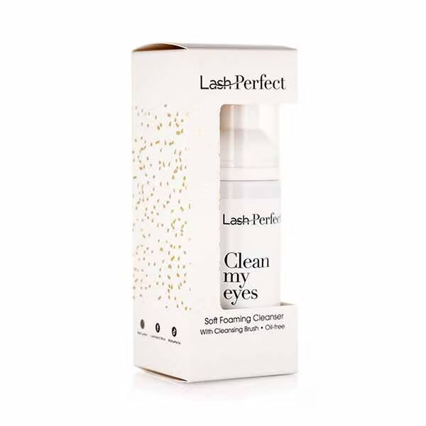 Lash Perfect Lift Off Foaming Cleanser & Brush, imported from the UK