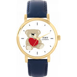 Superdrug Toff London White Ladies Valentine Teddy Bear Watch- Buy online at McGrocer