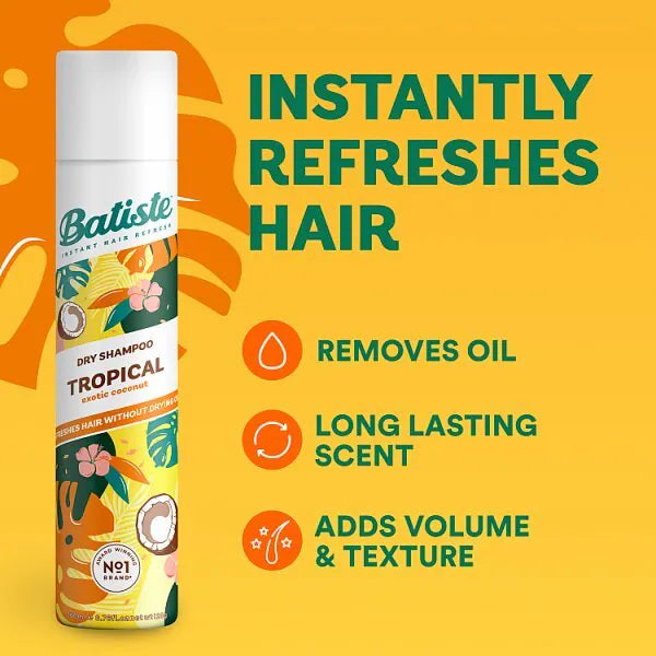 Batiste Dry Shampoo Tropical 350ml - British product