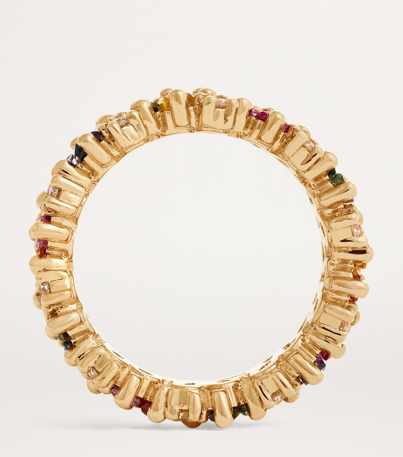 Suzanne Kalan Audrey ring with diamonds and sapphires, UK version