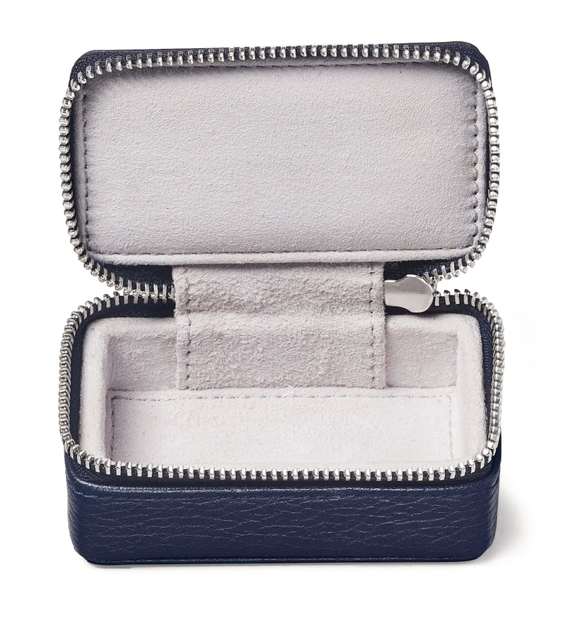 Aspinal of London small leather travel jewellery case - British product