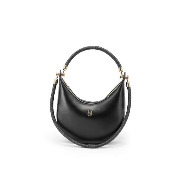 Tipperary black moon braided shoulder handbag - British product