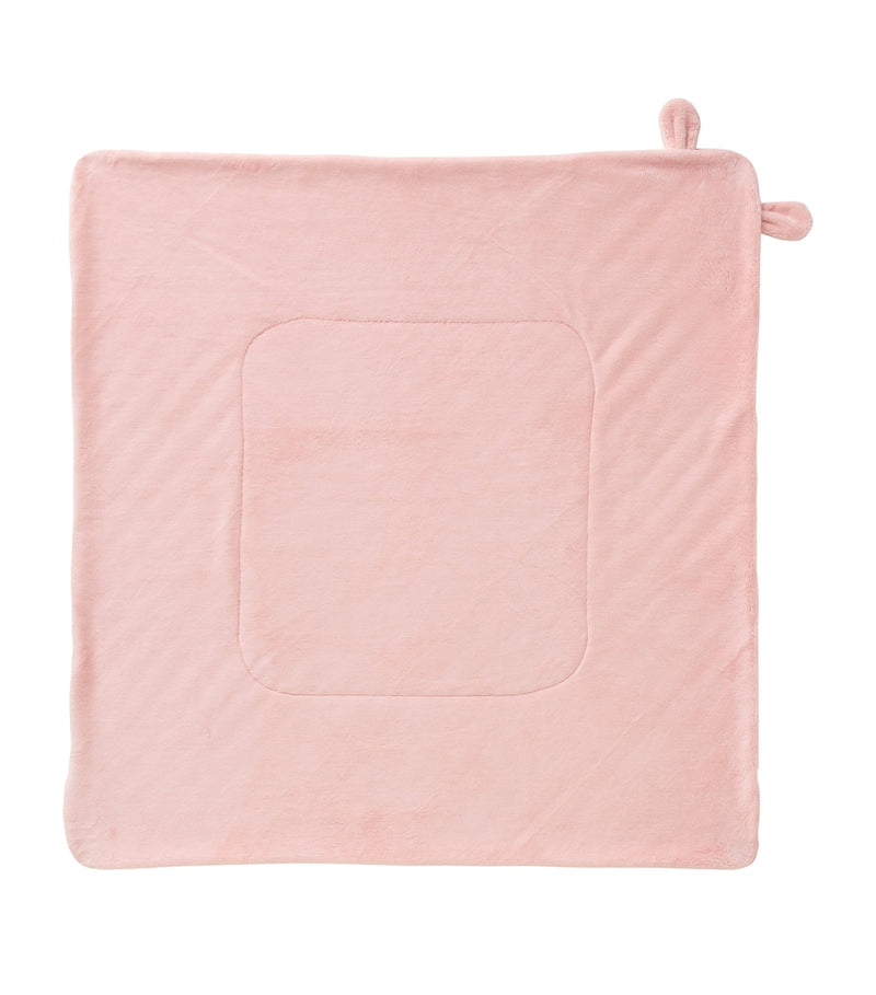 Miki House hood-detail blanket faux fur - British product