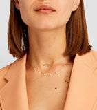 Persée yellow gold diamond 7-stone Danaé necklace, UK version