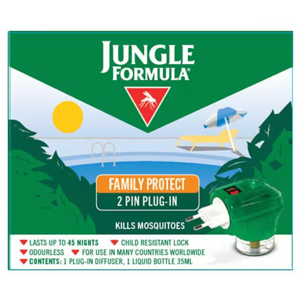 Jungle Formula mosquito killer plug-in insect repellent, UK version