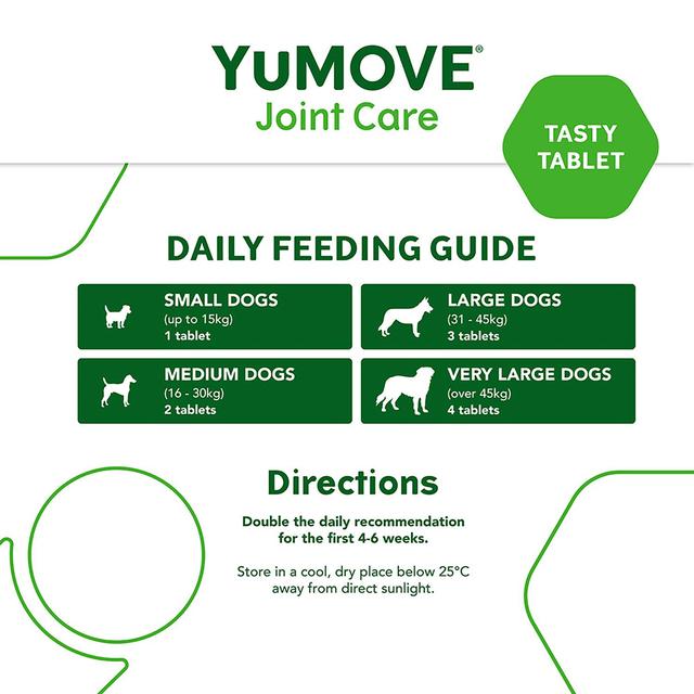 YuMOVE Dog Triple Action Joint Supplement 120 per pack GOODS M&S