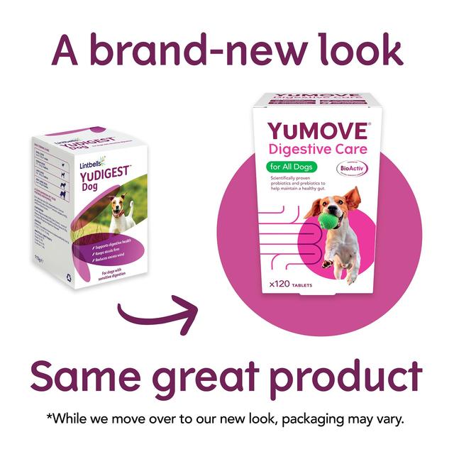 YuMOVE Dog Digestive Health Probiotics Supplement   120 per pack GOODS M&S