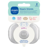 MAM nipple shields size L, imported from the UK