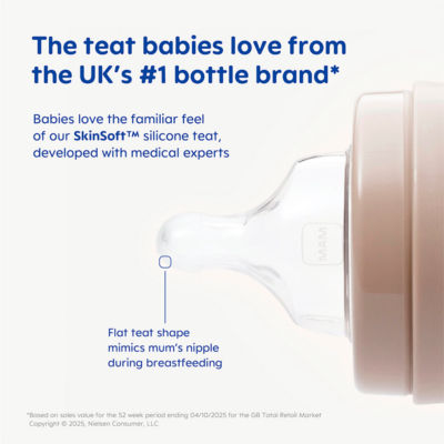 MAM Baby Bottle 4+ Months 2 x 330ml, imported from the UK
