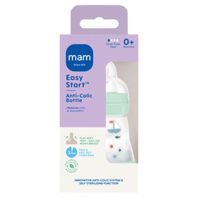 MAM Easy Start Anti-Colic Baby Bottle 0+ Months 160ml