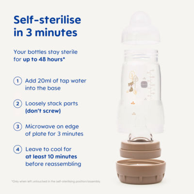 MAM Anti-Colic Baby Bottle, imported from the UK