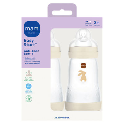MAM baby bottle anti-colic 260ml 2pk, UK version