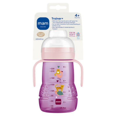 MAM Trainer+ baby cup for 4+ months, imported from the UK