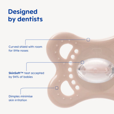 MAM Original Silicone 0-6 Months Soother, imported from the UK