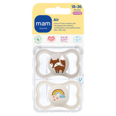 MAM Air Silicone soother for 18-36 months, imported from the UK