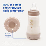 MAM anti-colic baby bottle 260ml 3 pack (British brand)