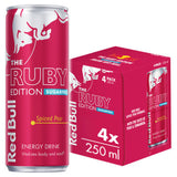 ASDA Red Bull Ruby Edition Sugarfree Spiced Pear Energy Drink 250ml 4 Pack- Buy online at McGrocer
